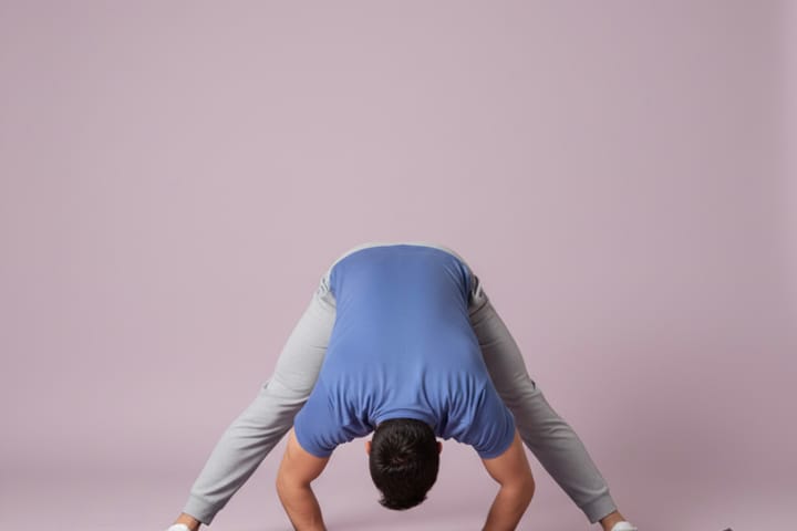 Dynamic Wide-Leg Forward Fold