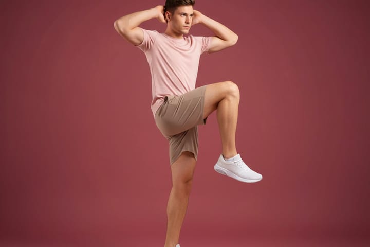 Standing Bicycle Crunch